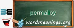 WordMeaning blackboard for permalloy